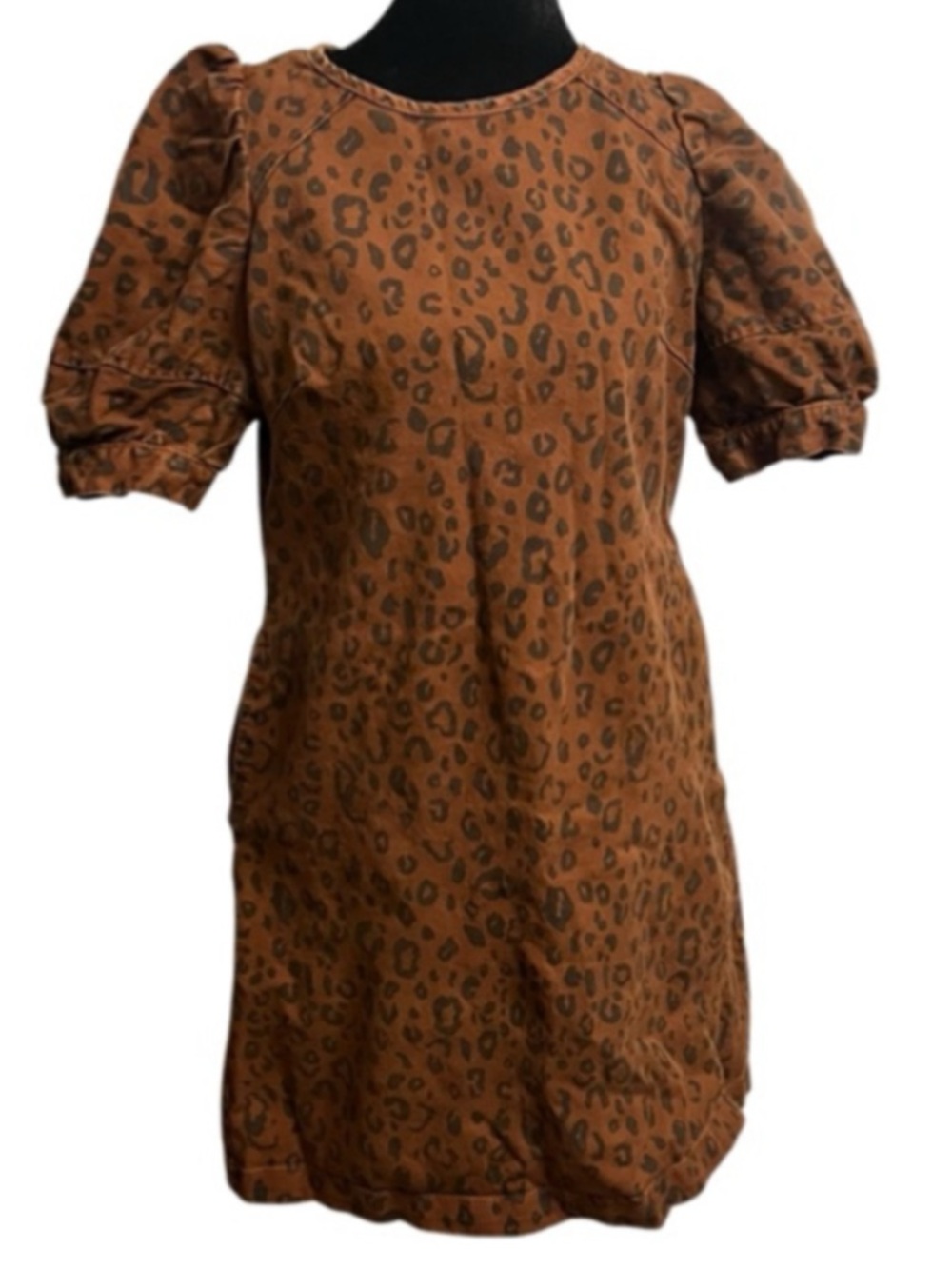 Universal Thread Brown Leopard Print Mini Dress Size 4